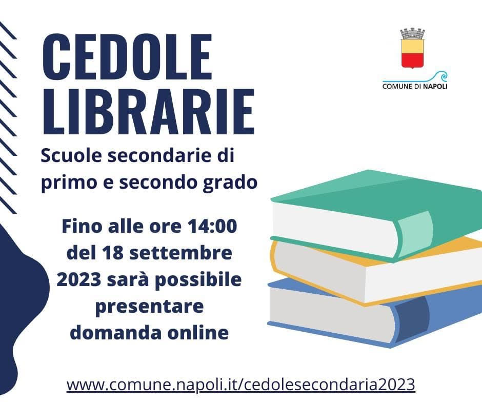 Cedole librarie scuola secondaria Anno scolastico 2023/24